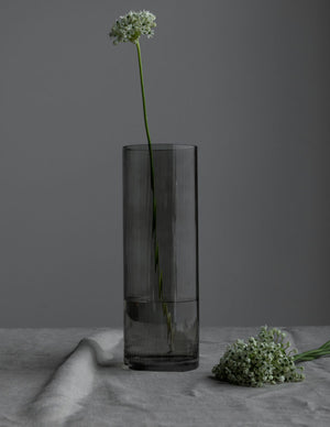 Windlicht Vase Ramsjö smoke Rauchglas 35 cm Storefactory