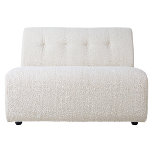 Couch Vint couch: element middle 1,5-seat boucle cream HK Living